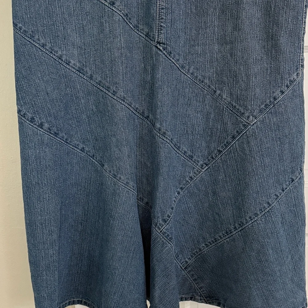 Cato Dark Blue Jean Denim Maxi Skirt Sz 10 - Picture 2 of 7